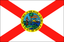 Florida map logo - Florida state flag